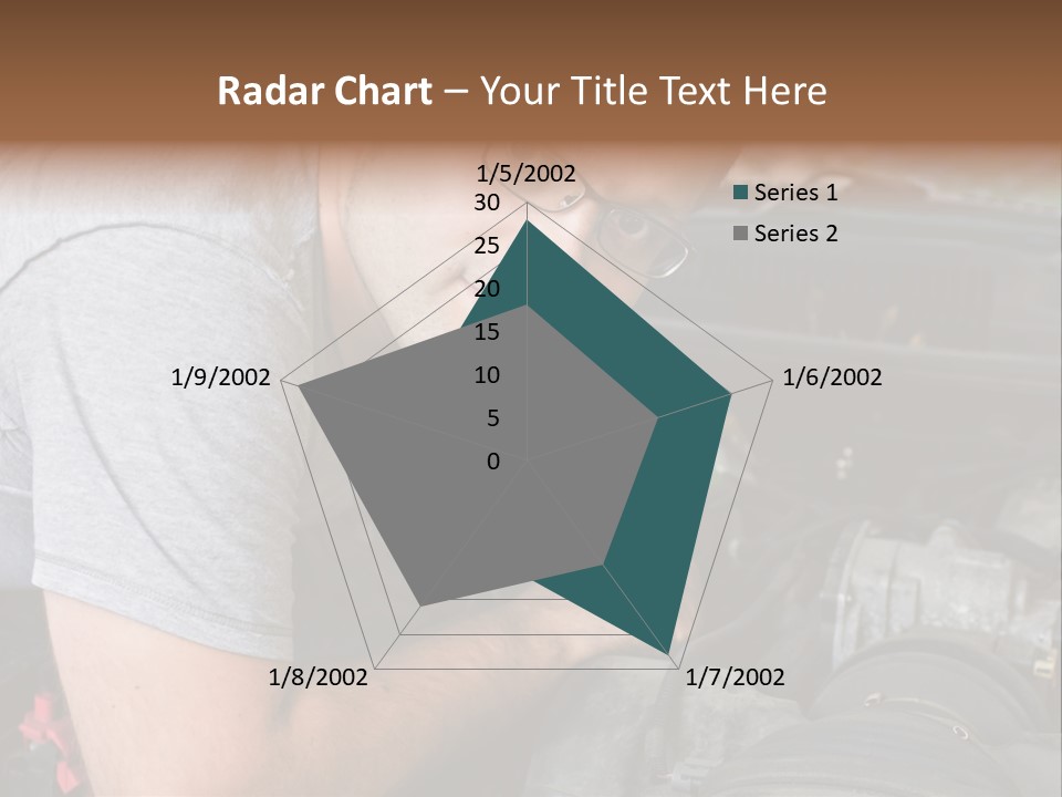 Man Looking Up PowerPoint Template