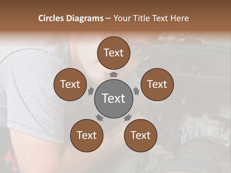 Man Looking Up PowerPoint Template