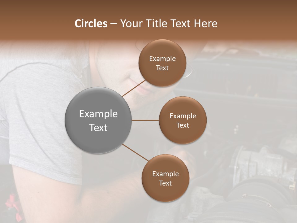 Man Looking Up PowerPoint Template