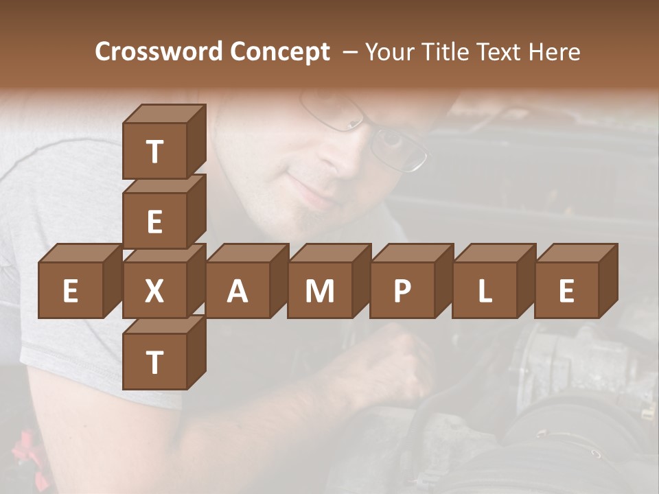 Man Looking Up PowerPoint Template