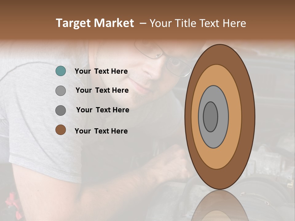 Man Looking Up PowerPoint Template