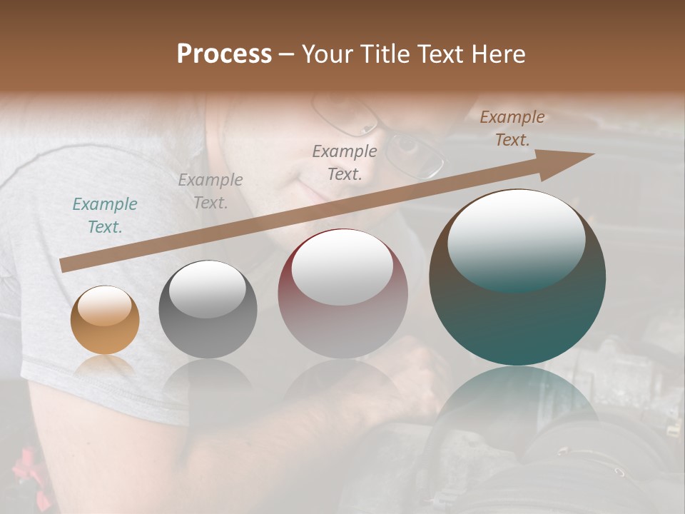 Man Looking Up PowerPoint Template