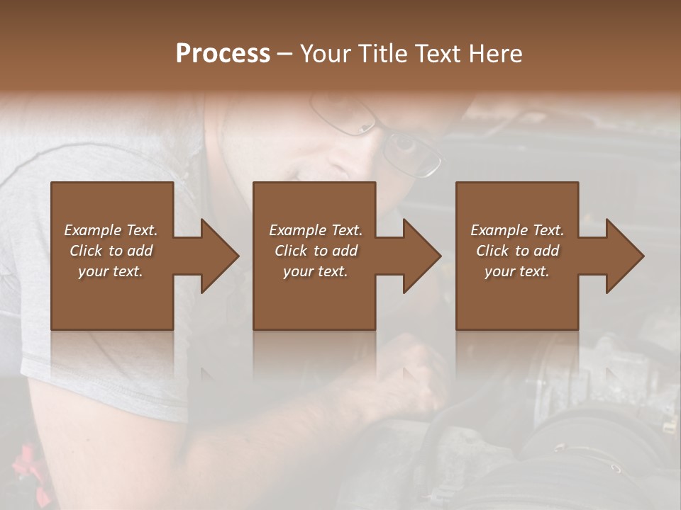 Man Looking Up PowerPoint Template