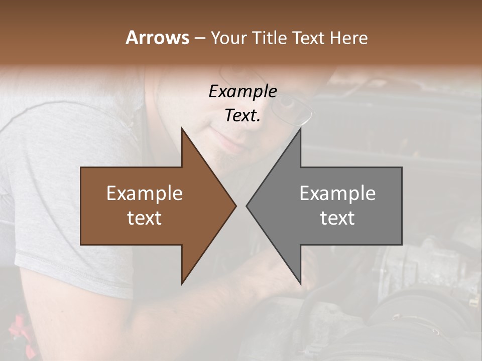 Man Looking Up PowerPoint Template