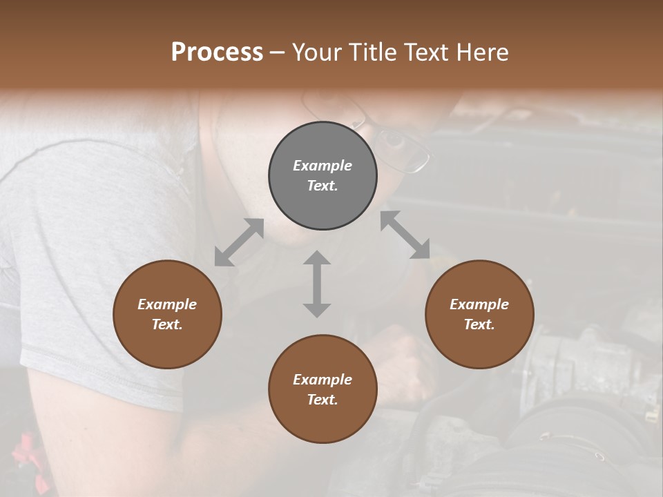Man Looking Up PowerPoint Template