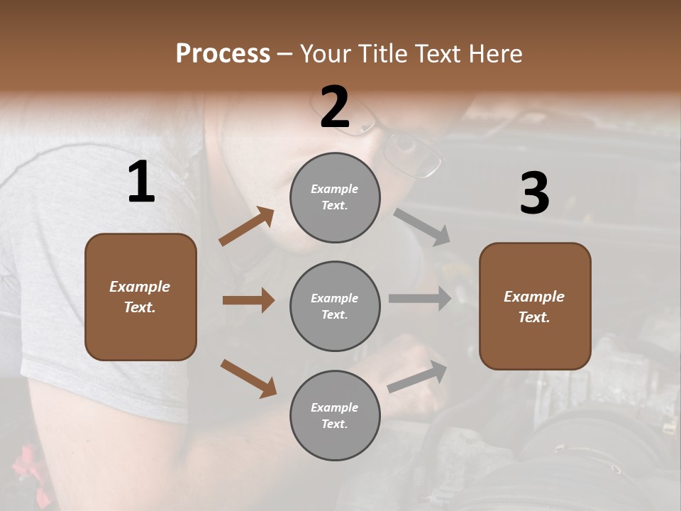 Man Looking Up PowerPoint Template