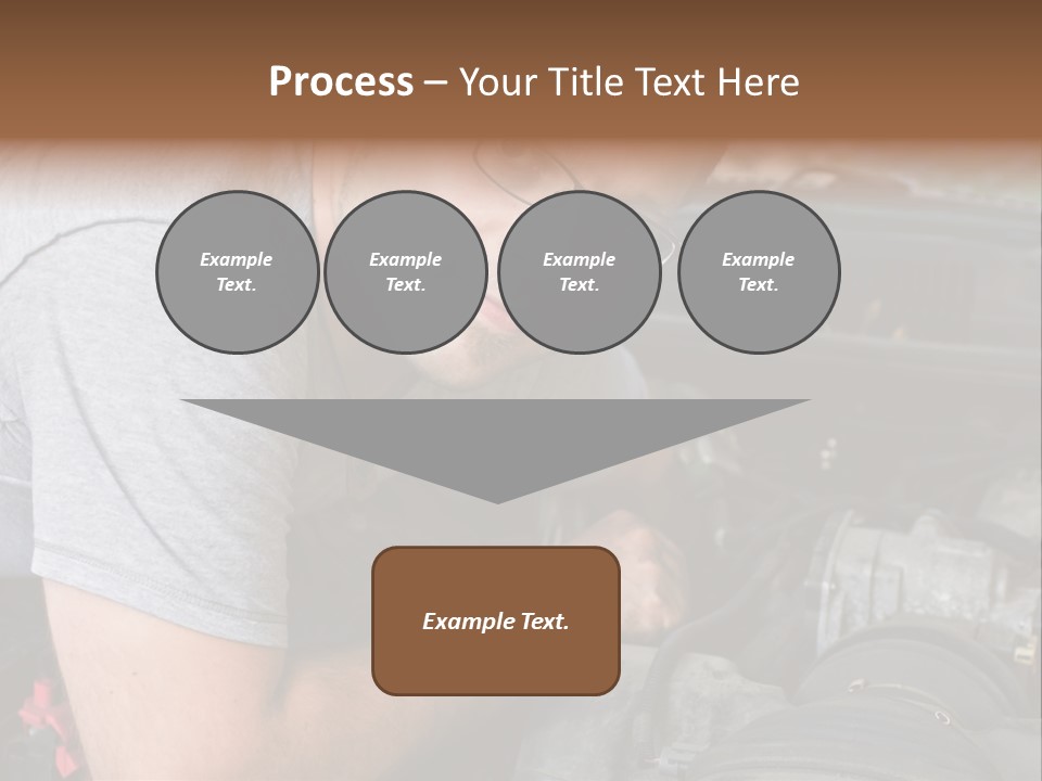 Man Looking Up PowerPoint Template