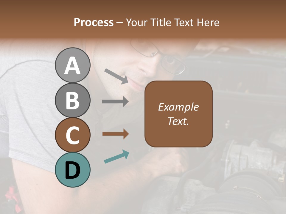 Man Looking Up PowerPoint Template