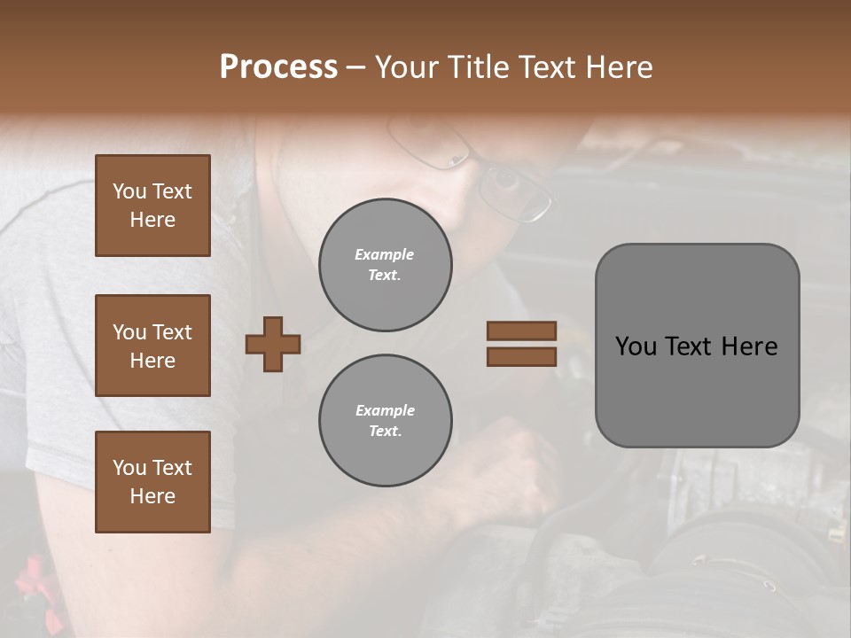 Man Looking Up PowerPoint Template