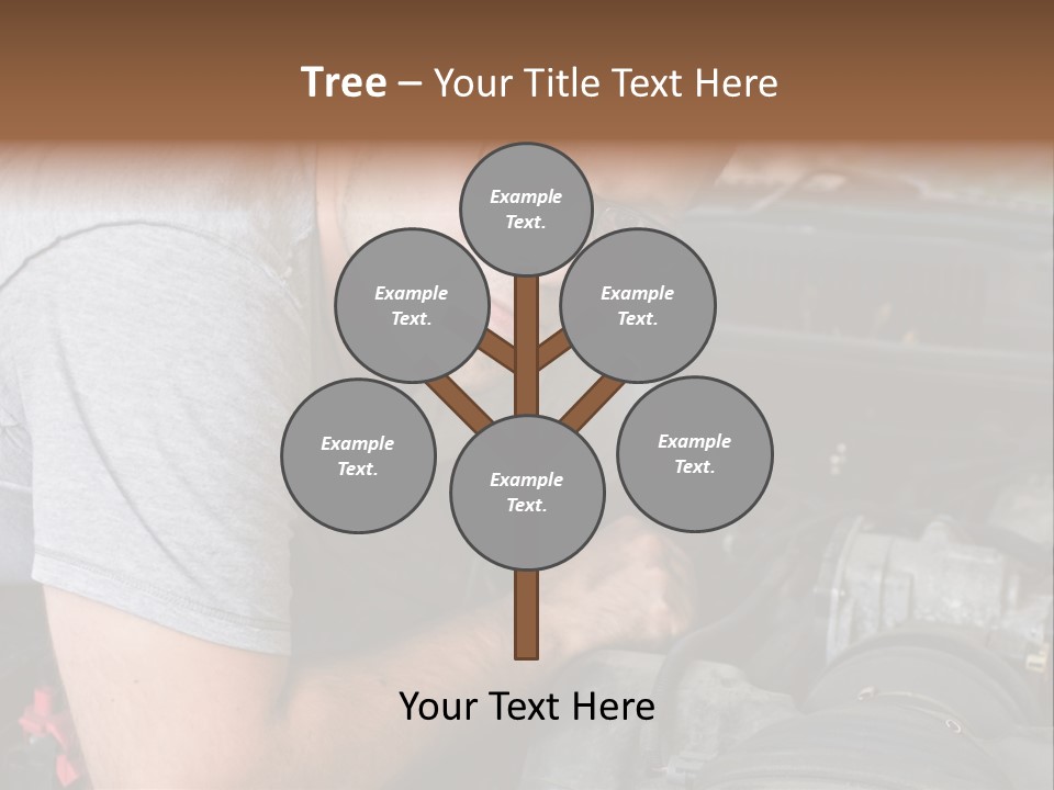 Man Looking Up PowerPoint Template