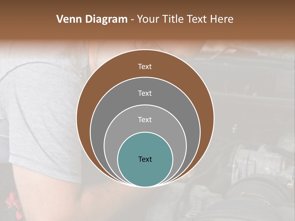 Man Looking Up PowerPoint Template