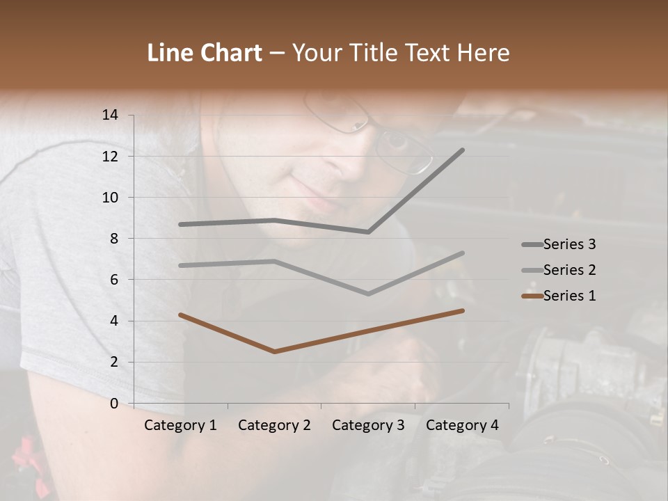 Man Looking Up PowerPoint Template