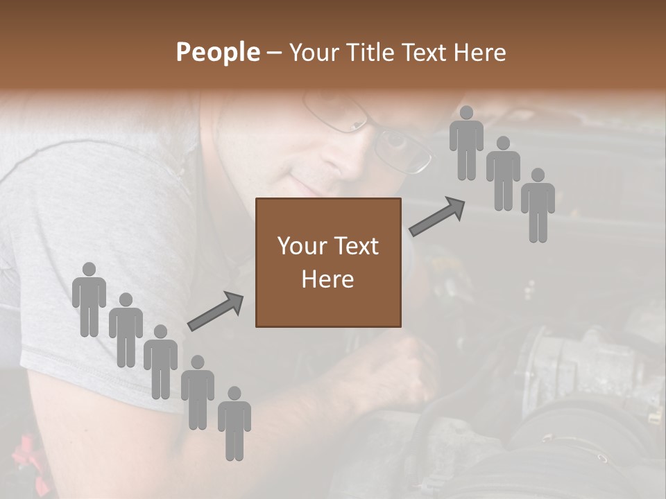 Man Looking Up PowerPoint Template