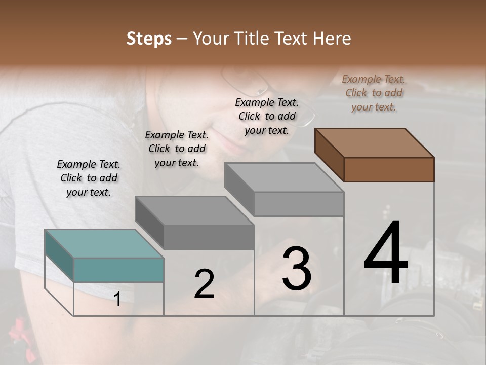 Man Looking Up PowerPoint Template