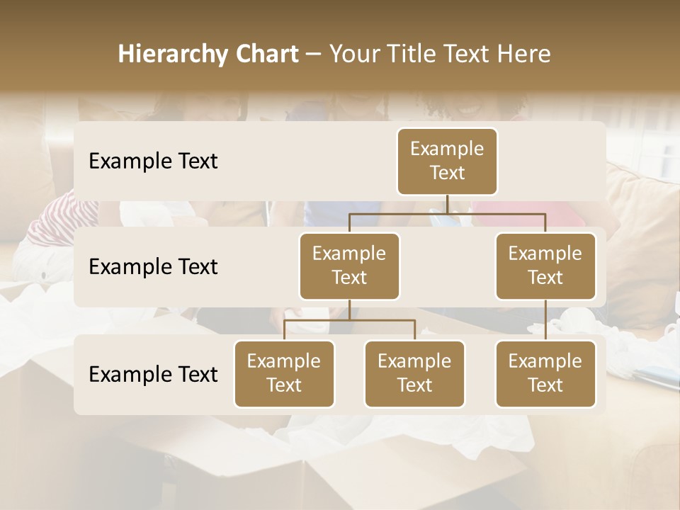 Three Girl Friends Unpacking Boxes In New Home Smiling PowerPoint Template