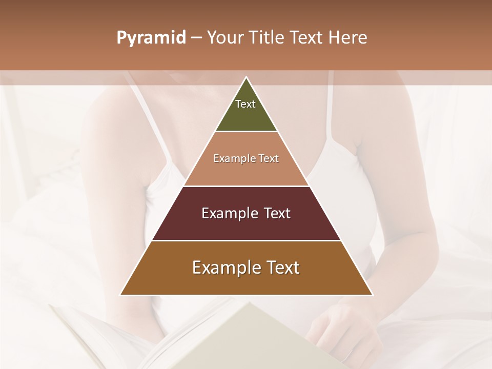 Pregnant Woman In Bedroom Reading Book PowerPoint Template