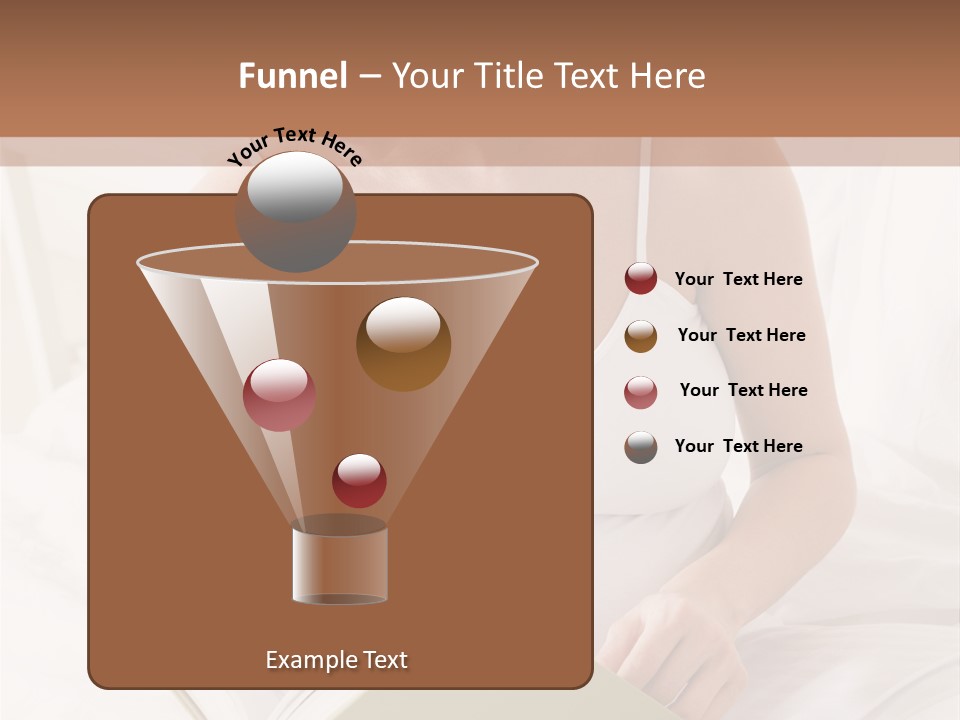 Pregnant Woman In Bedroom Reading Book PowerPoint Template