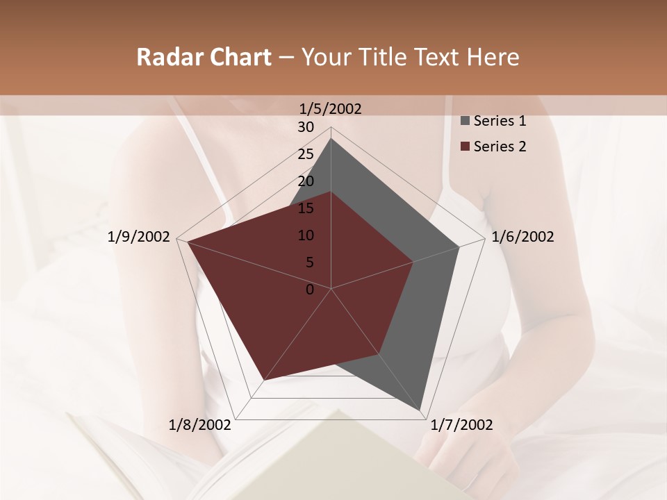 Pregnant Woman In Bedroom Reading Book PowerPoint Template