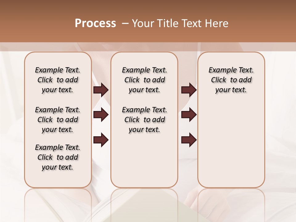 Pregnant Woman In Bedroom Reading Book PowerPoint Template