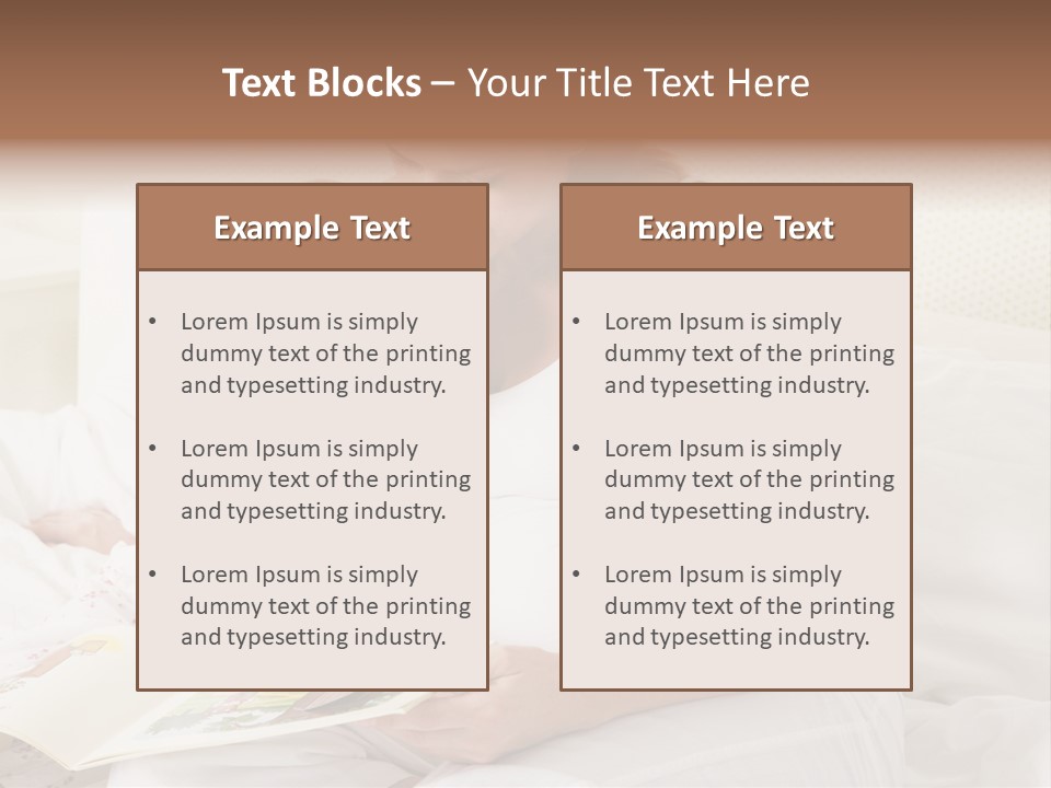 Pregnant Woman In Bedroom Reading Book With Daughter PowerPoint Template