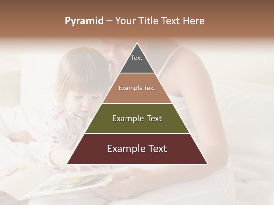 Pregnant Woman In Bedroom Reading Book With Daughter PowerPoint Template