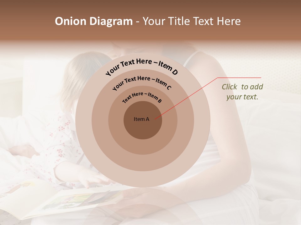 Pregnant Woman In Bedroom Reading Book With Daughter PowerPoint Template