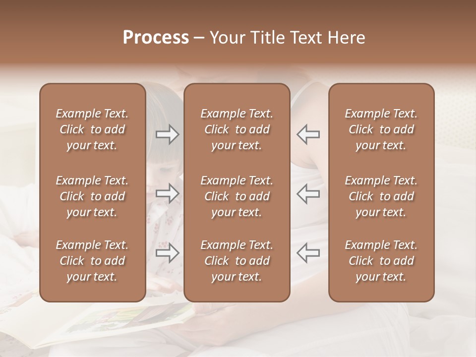 Pregnant Woman In Bedroom Reading Book With Daughter PowerPoint Template