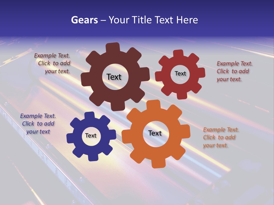 Printing Press Rollers. PowerPoint Template