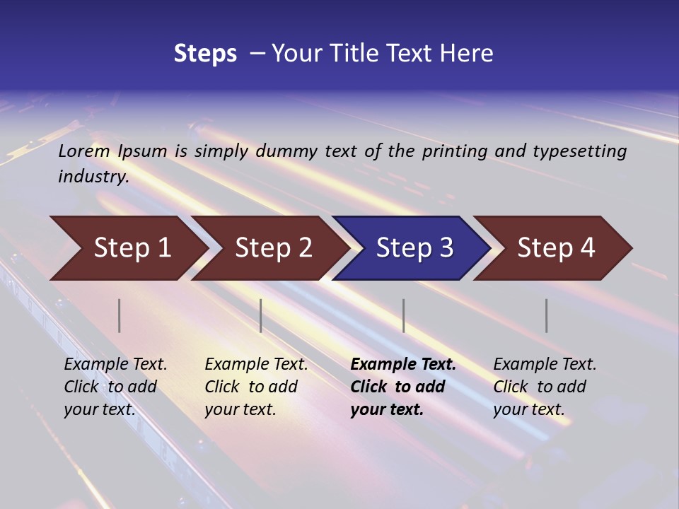 Printing Press Rollers. PowerPoint Template