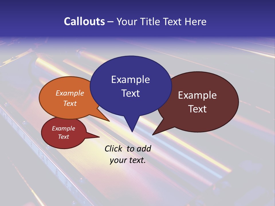 Printing Press Rollers. PowerPoint Template