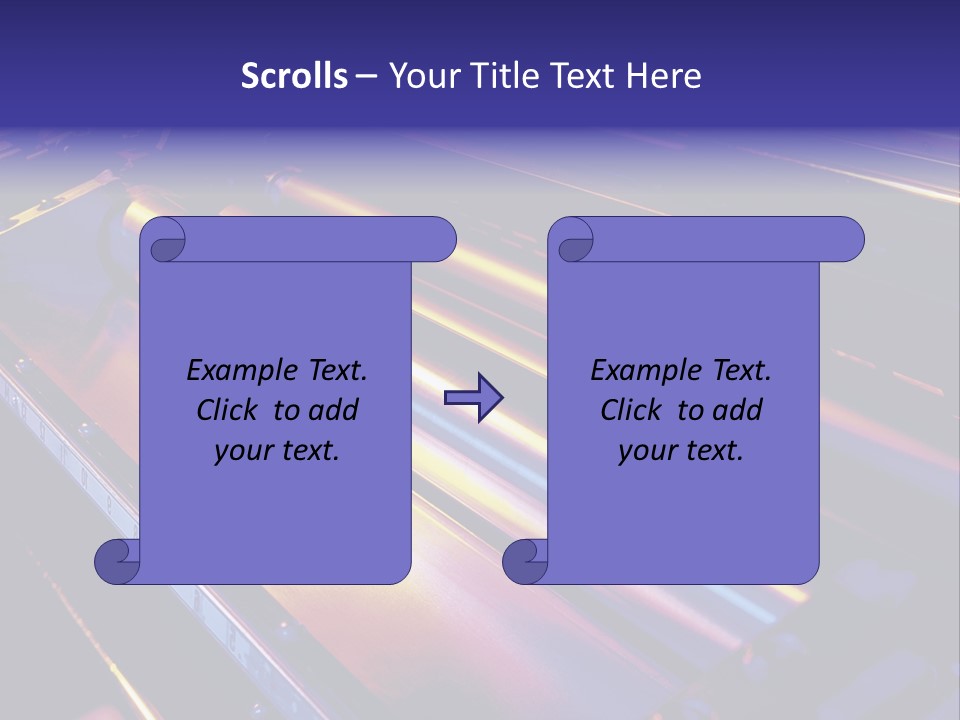 Printing Press Rollers. PowerPoint Template