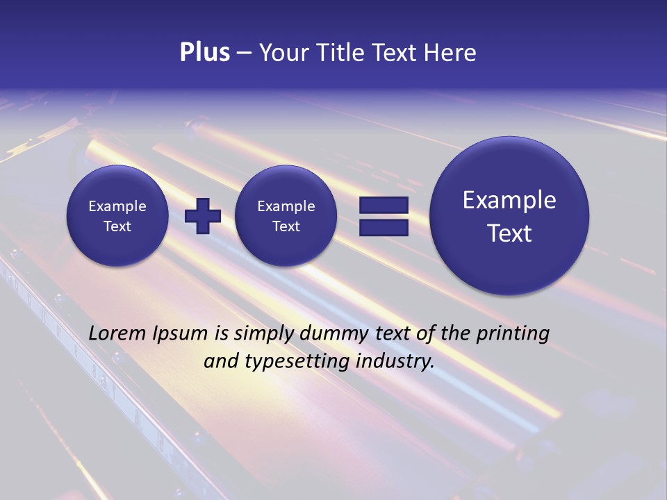 Printing Press Rollers. PowerPoint Template