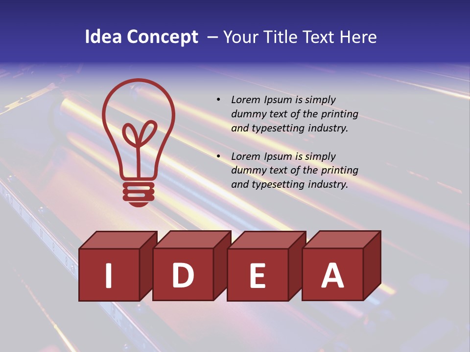 Printing Press Rollers. PowerPoint Template