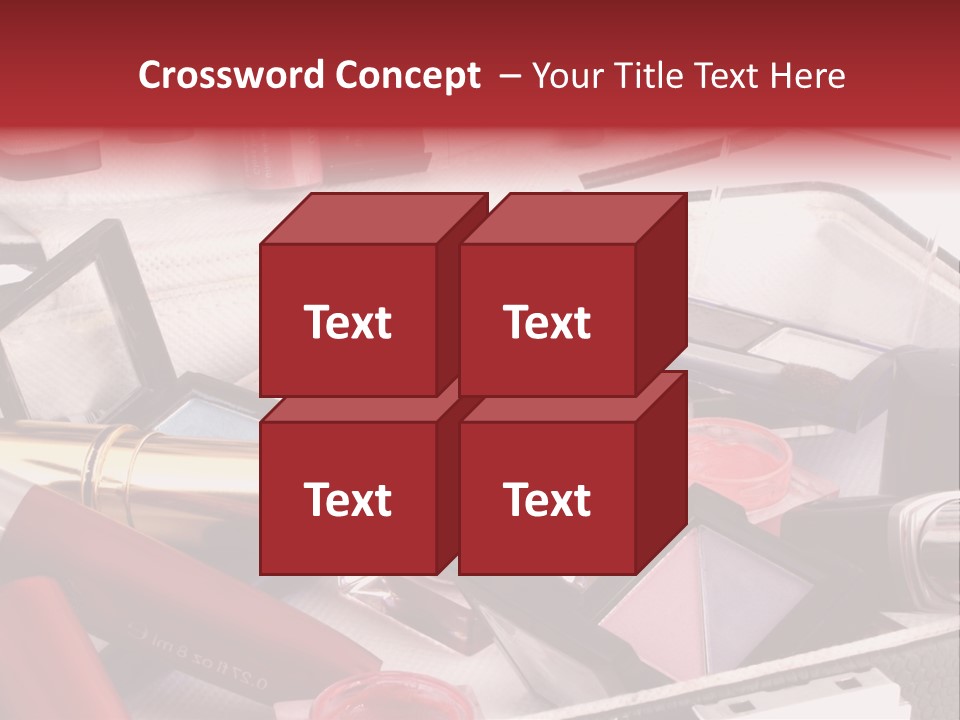 Case Full Of Makeup PowerPoint Template