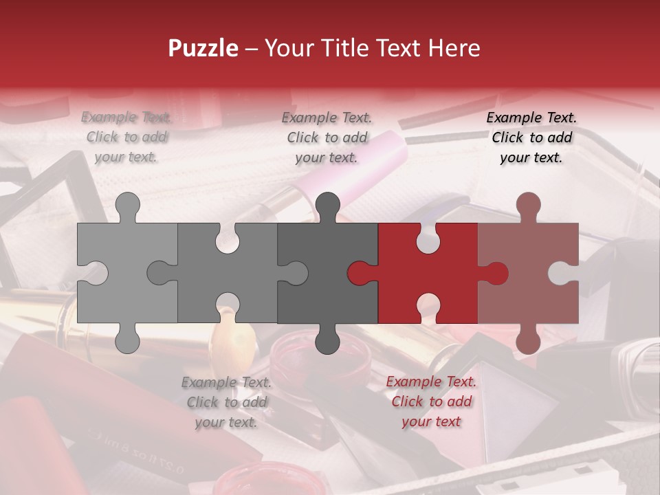 Case Full Of Makeup PowerPoint Template