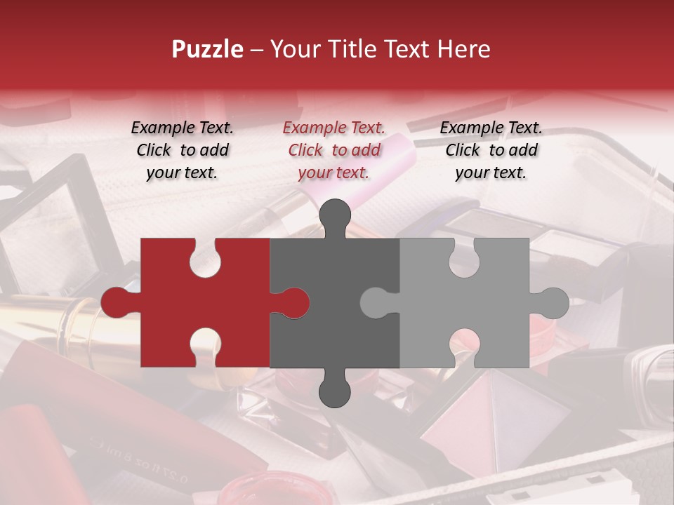 Case Full Of Makeup PowerPoint Template