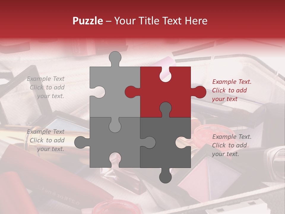 Case Full Of Makeup PowerPoint Template