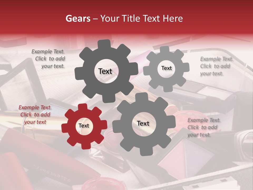 Case Full Of Makeup PowerPoint Template