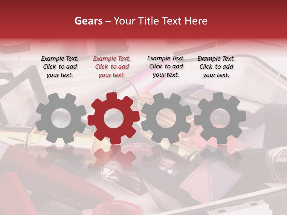 Case Full Of Makeup PowerPoint Template