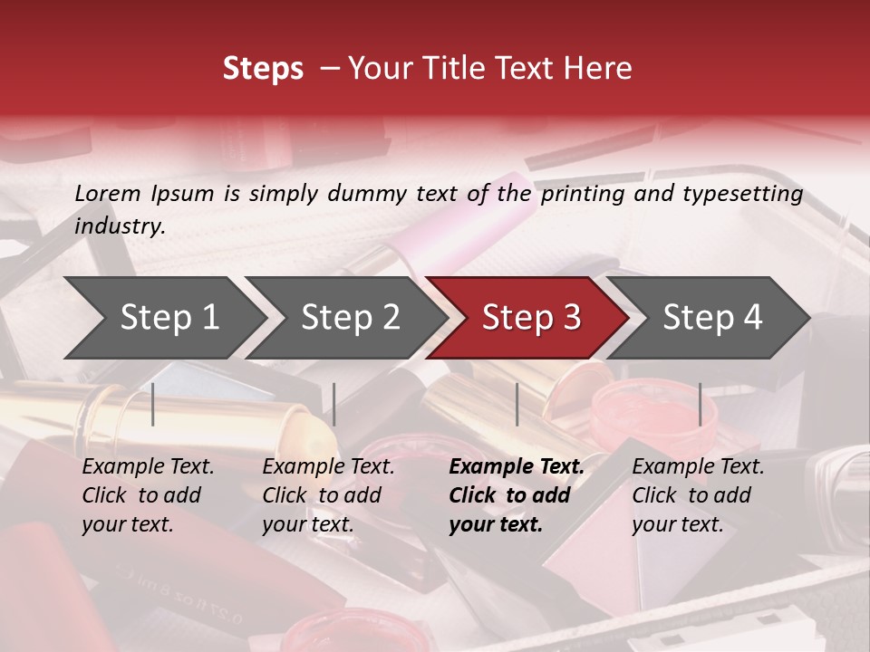 Case Full Of Makeup PowerPoint Template