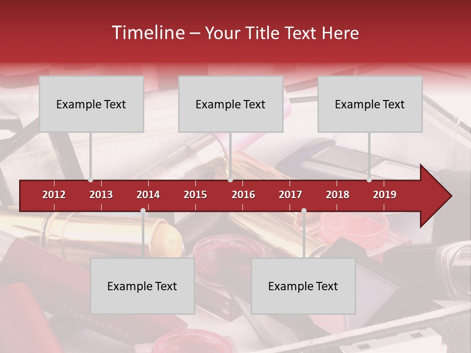 Case Full Of Makeup PowerPoint Template
