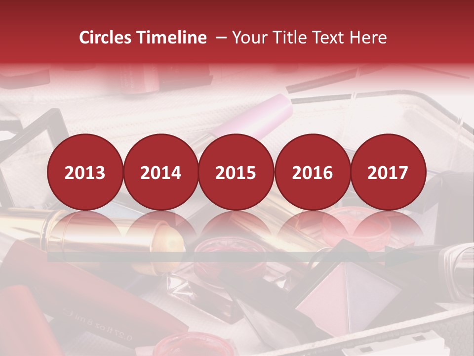 Case Full Of Makeup PowerPoint Template