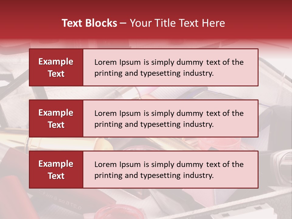 Case Full Of Makeup PowerPoint Template