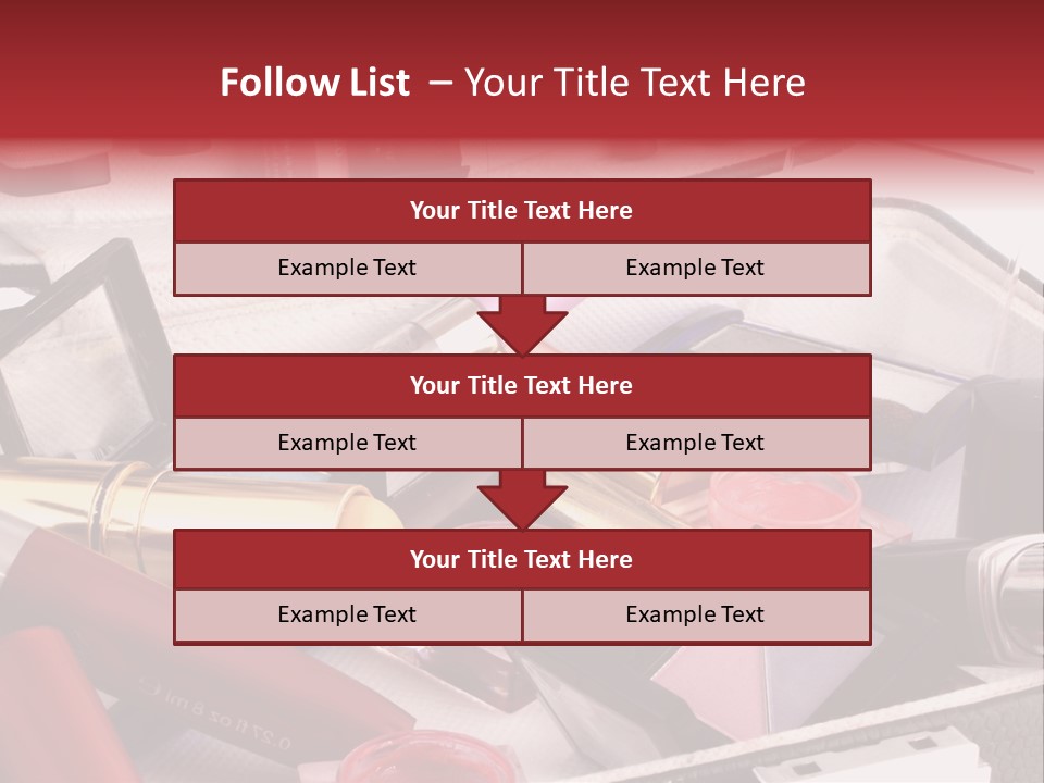 Case Full Of Makeup PowerPoint Template