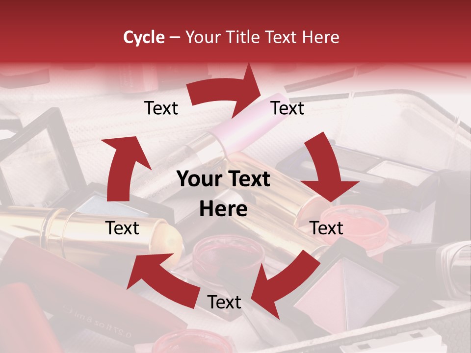 Case Full Of Makeup PowerPoint Template