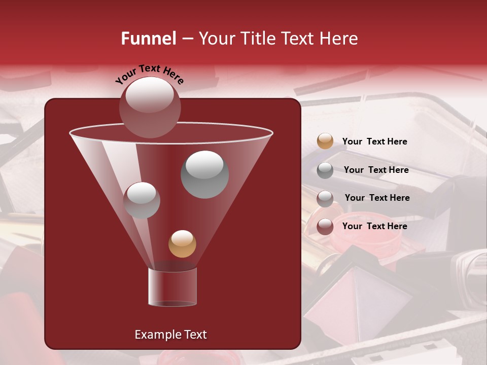 Case Full Of Makeup PowerPoint Template