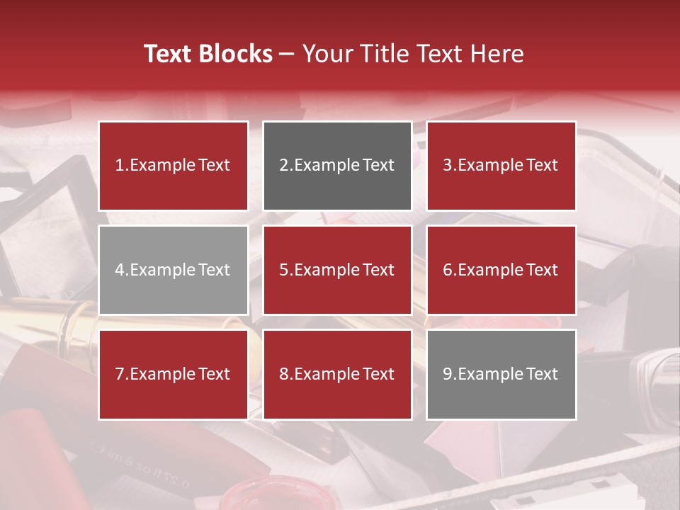 Case Full Of Makeup PowerPoint Template