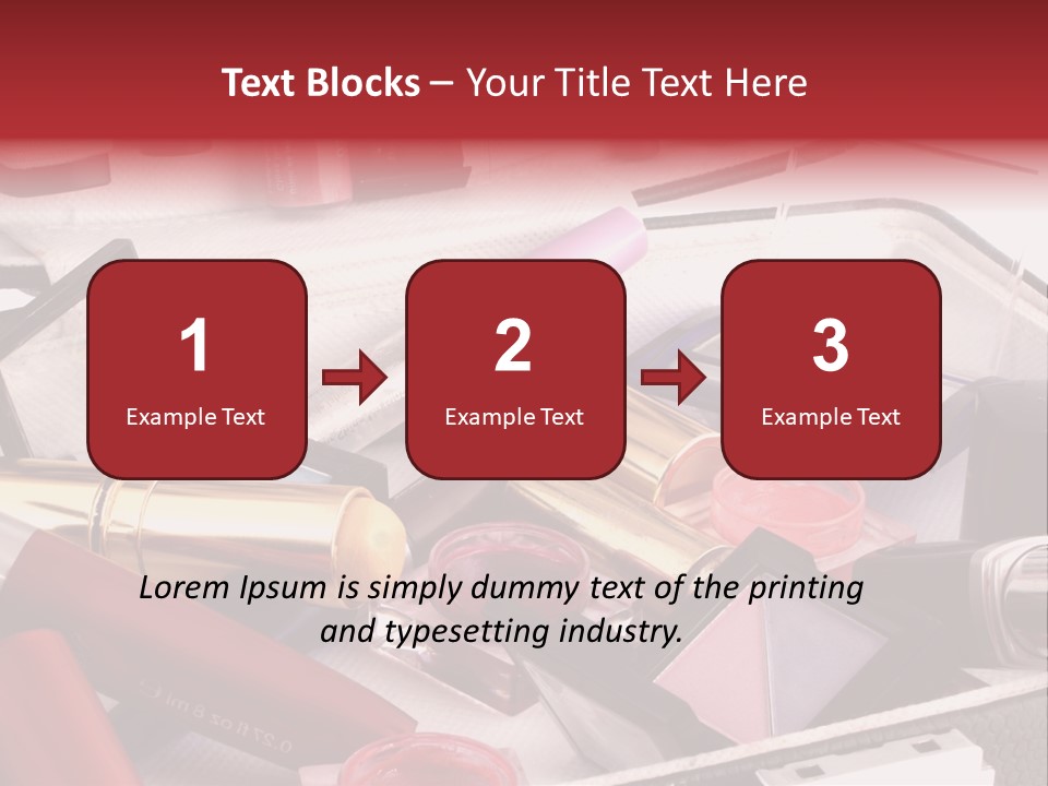 Case Full Of Makeup PowerPoint Template