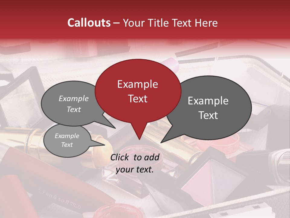 Case Full Of Makeup PowerPoint Template