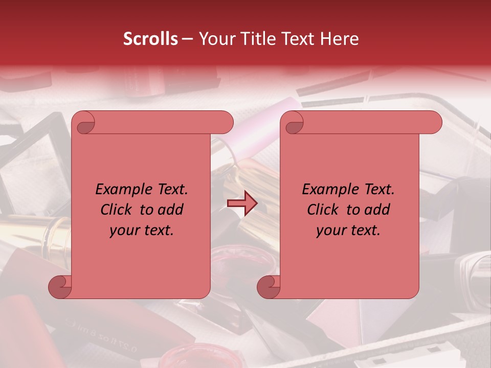 Case Full Of Makeup PowerPoint Template